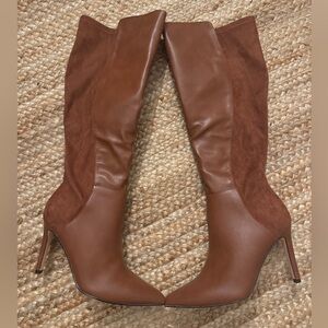 Elegant Brown Knee-High Women's Boots